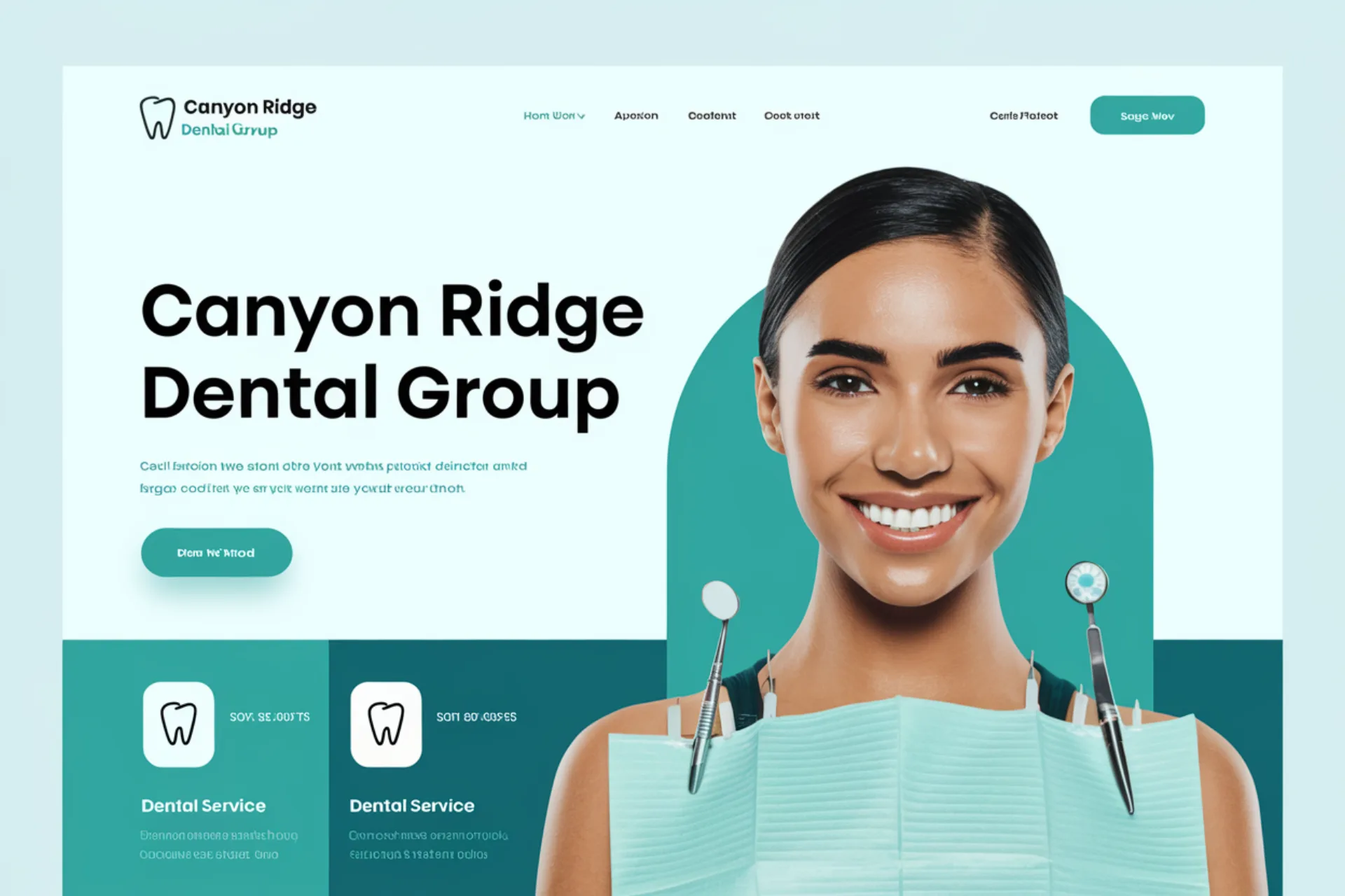 Dental Canyon Ridge Dental Group — Dental website design concept