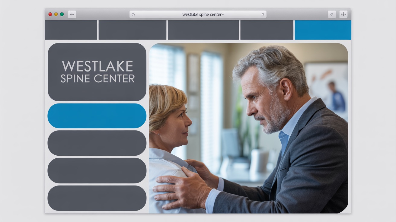 Westlake Spine Center — Chiropractic website design concept