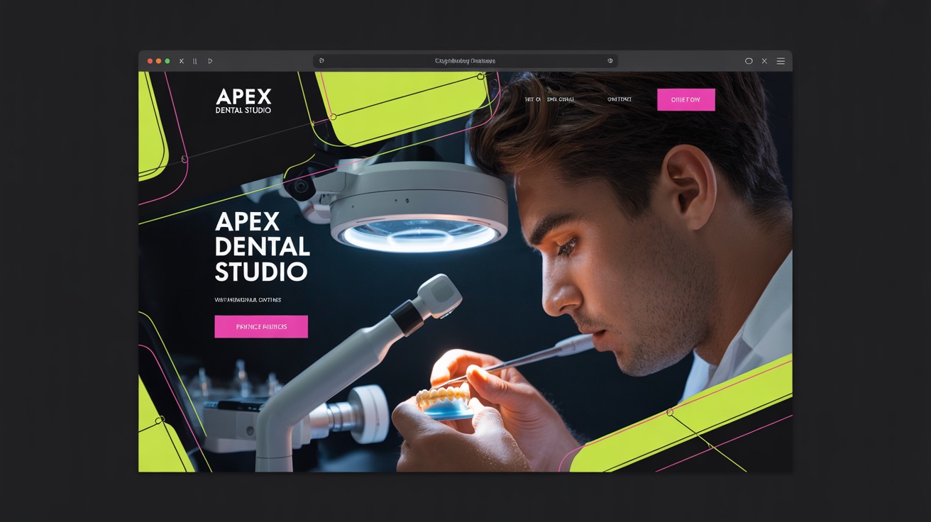 Lab Apex Dental Studio — Dental website design concept