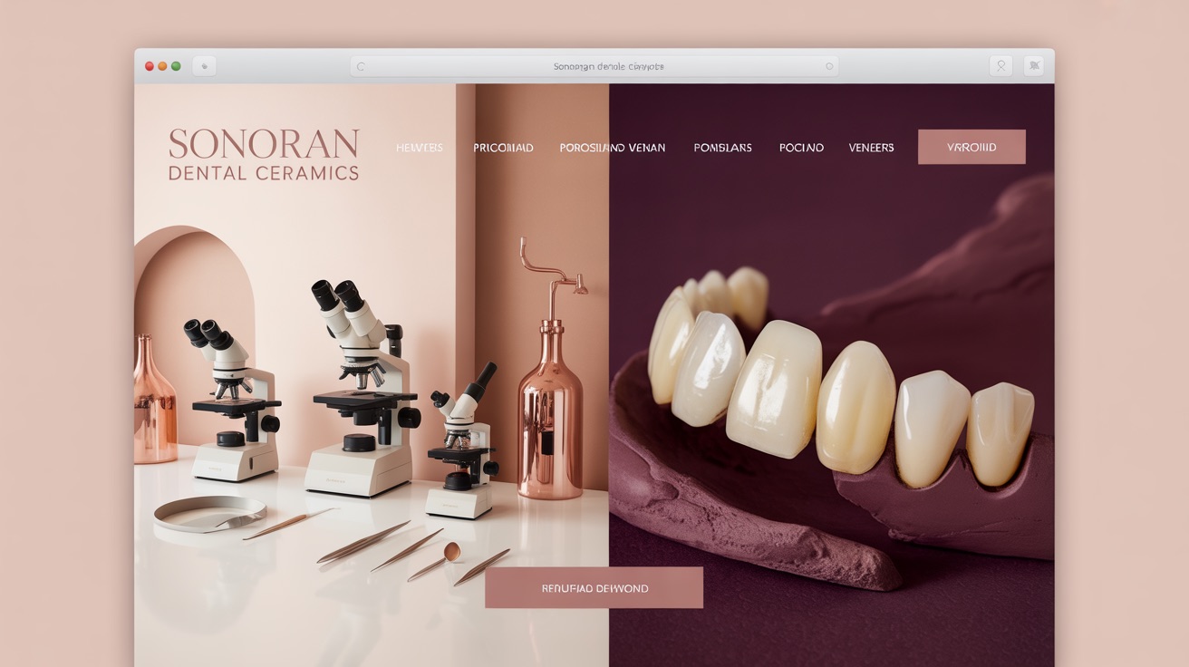 Lab Sonoran Dental Ceramics — Dental website design concept