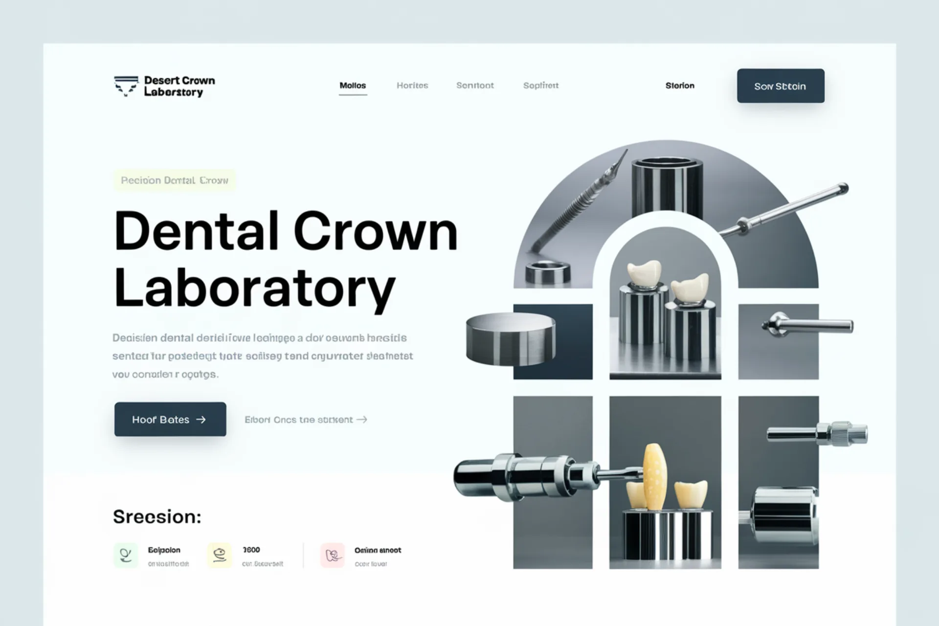 Dental Lab Desert Crown Dental Laboratory — Dental Lab website design concept