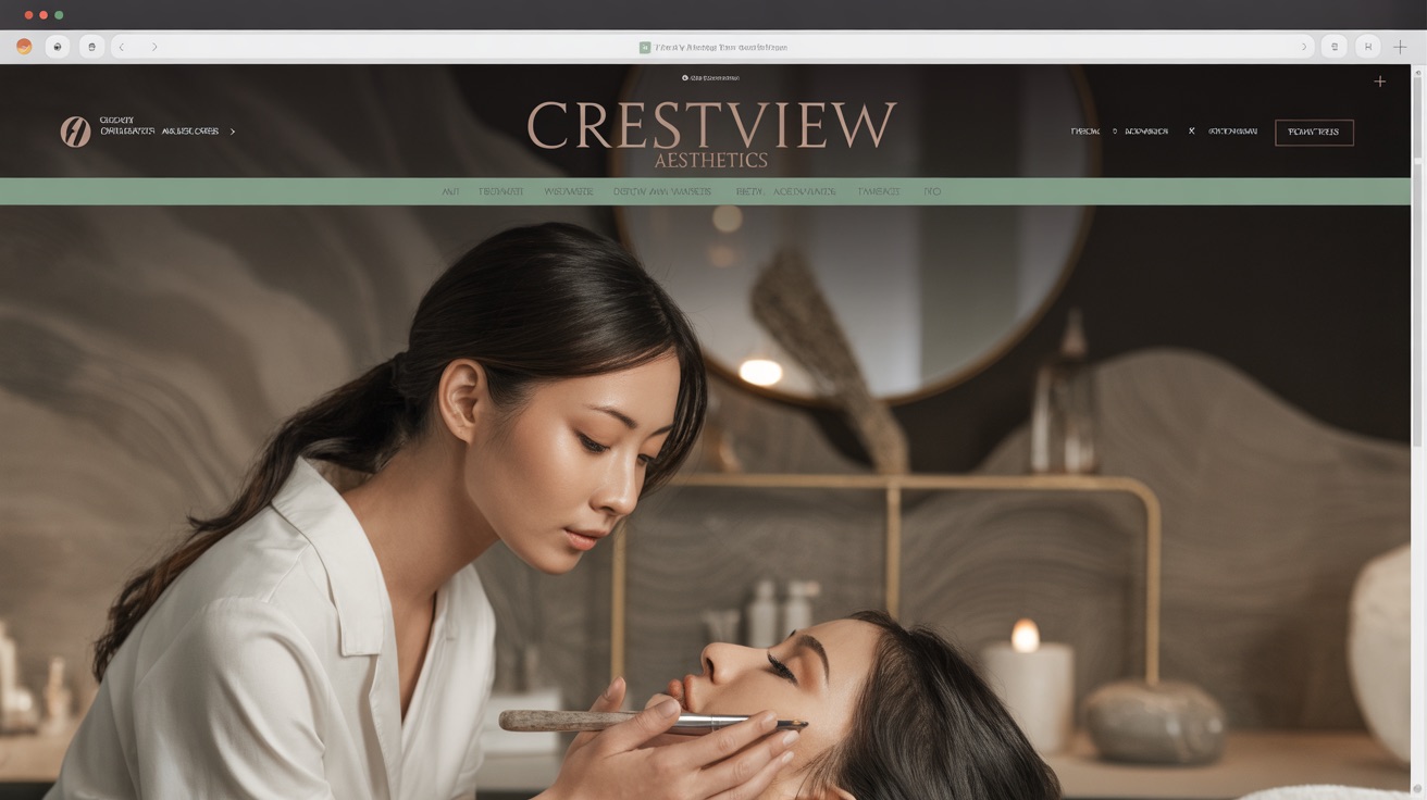 Spa Crestview Aesthetics — Medical website design concept