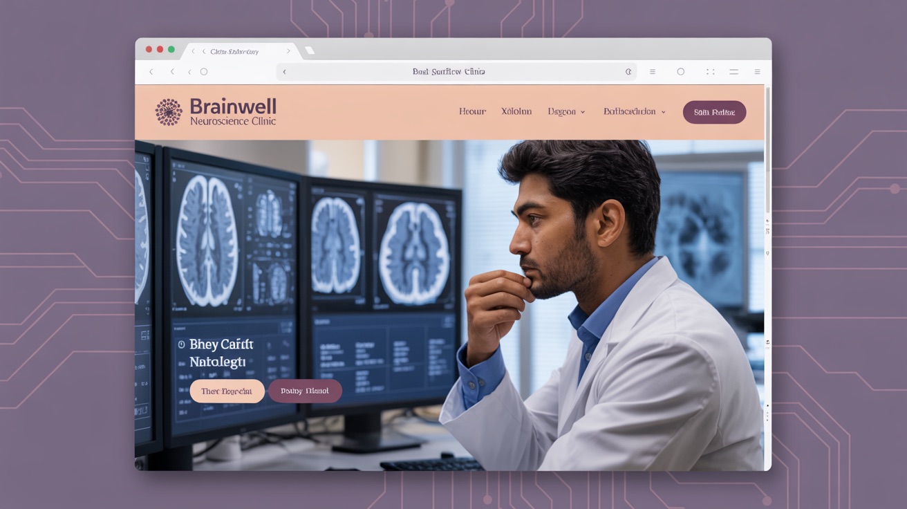 Brainwell Neuroscience Clinic — Neurology website design concept