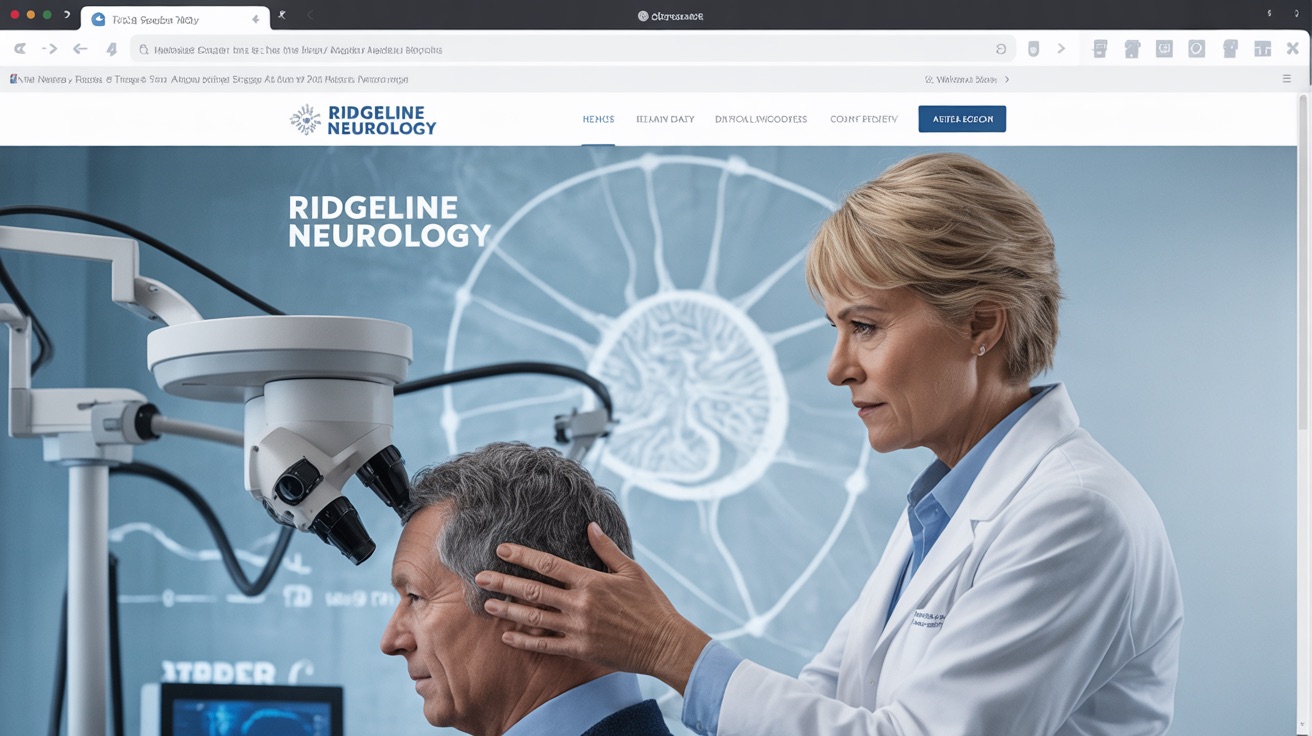 Ridgeline Neurology — Neurology website design concept
