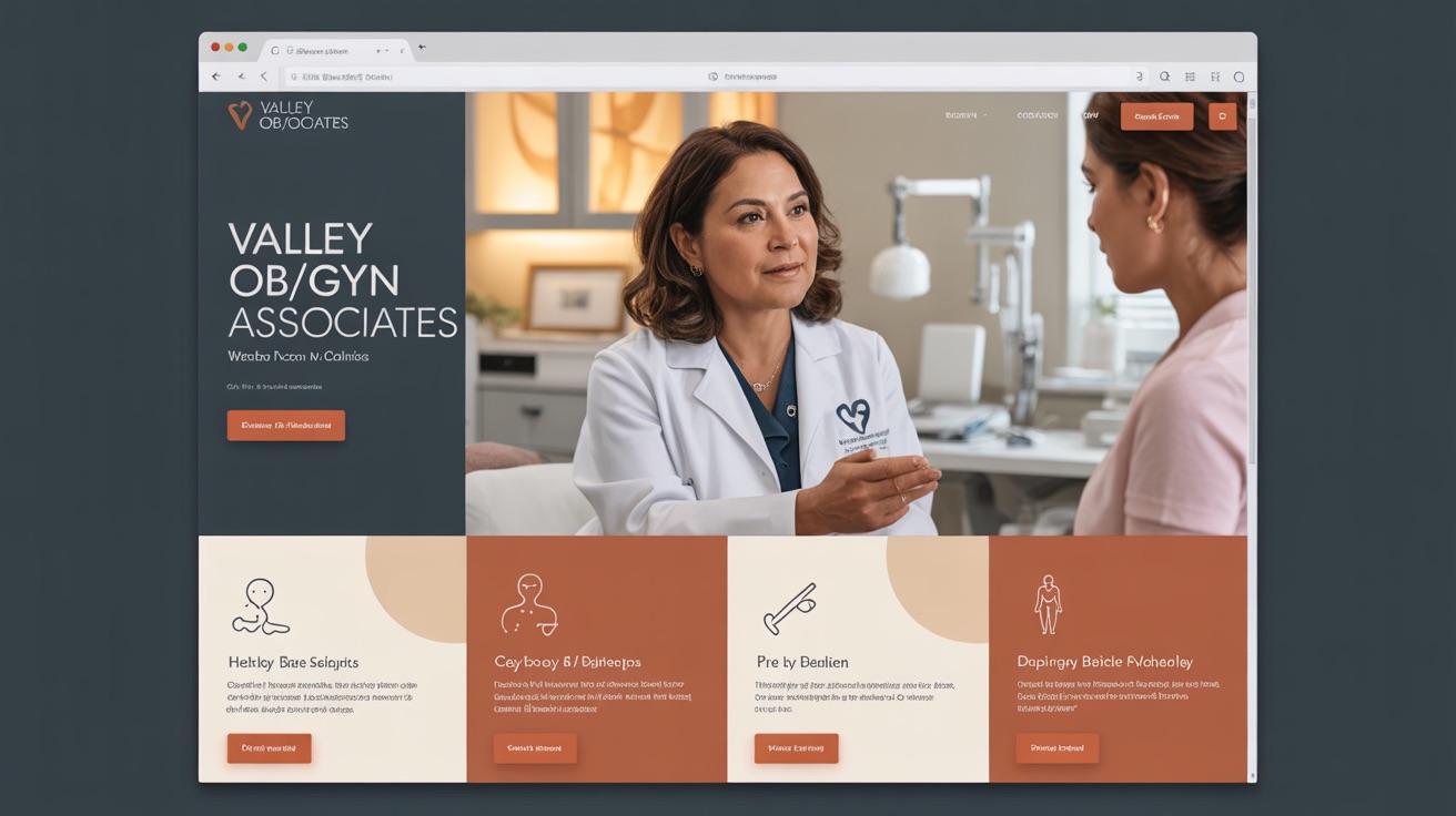 Gyn Valley Ob Gyn Associates — Ob website design concept