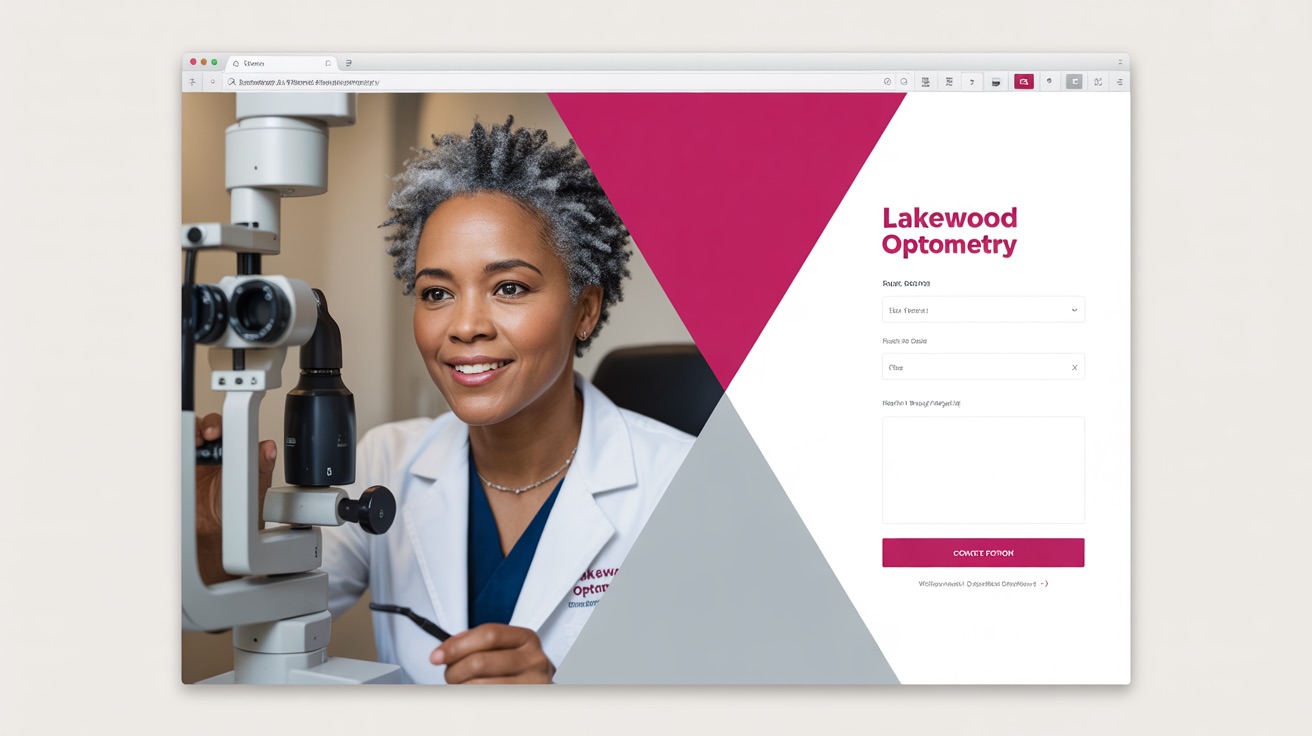 Lakewood Optometry — Optometry website design concept