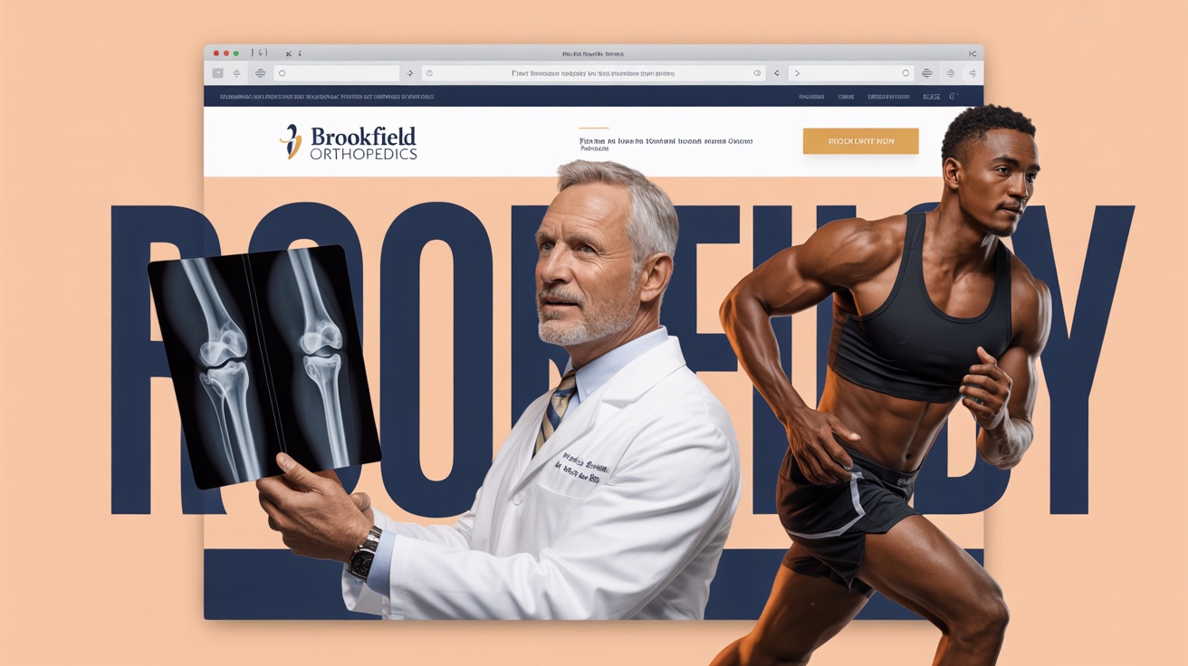 Brookfield Orthopedics — Orthopedic website design concept