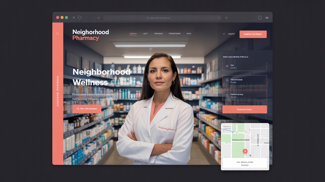 Neighborhood Wellness Pharmacy — Pharmacy website design concept