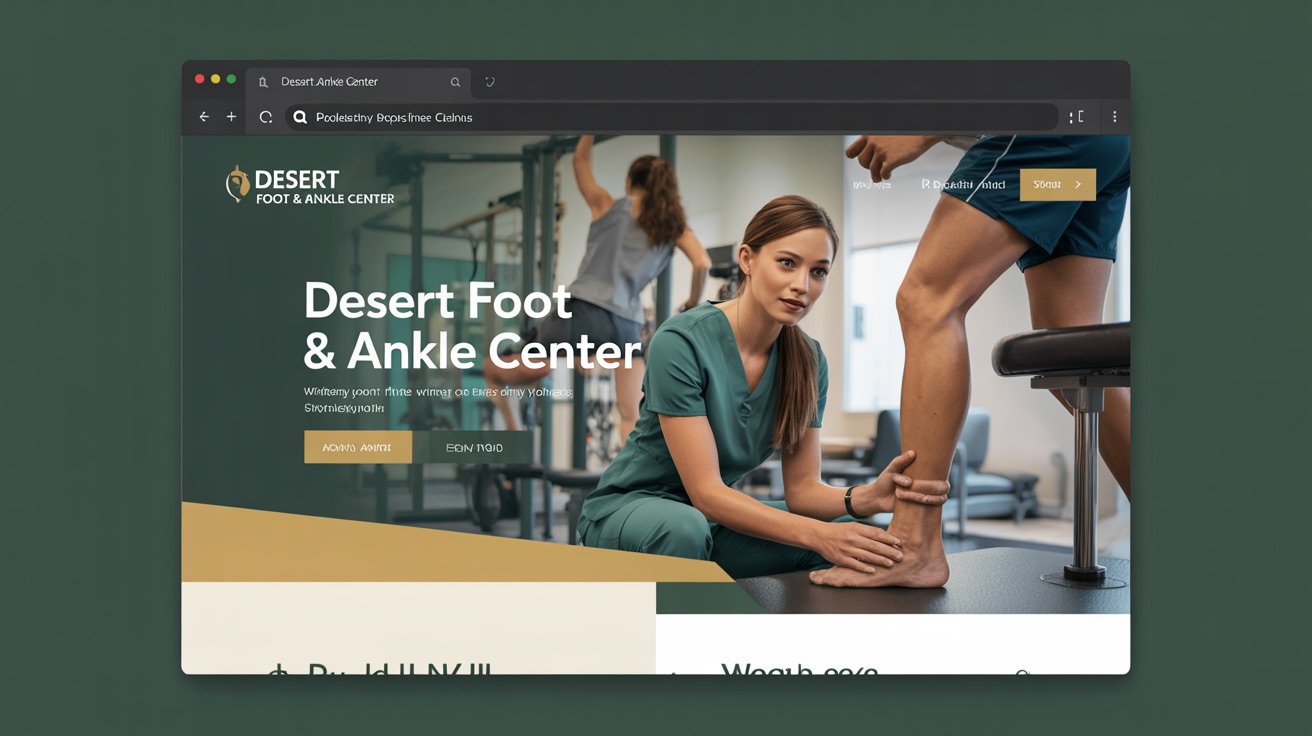 Desert Foot Ankle Center — Podiatry website design concept