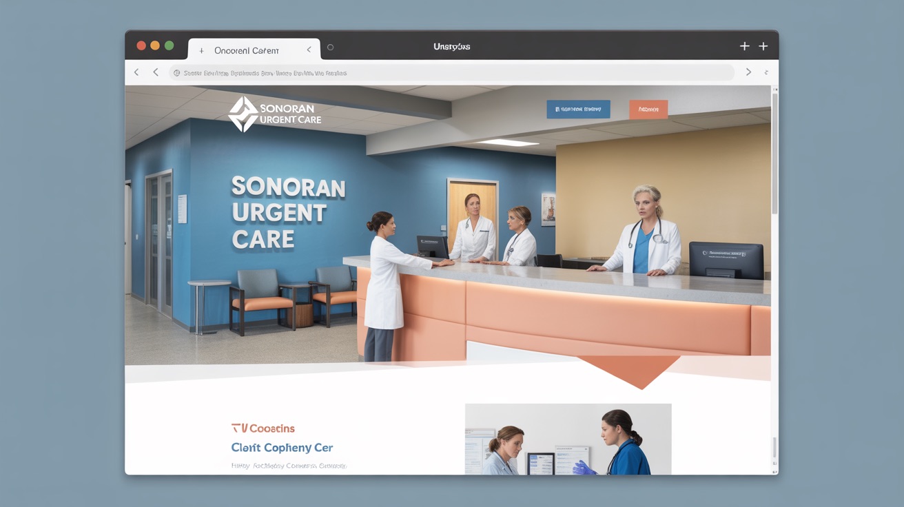 Care Sonoran Urgent Care — Urgent website design concept