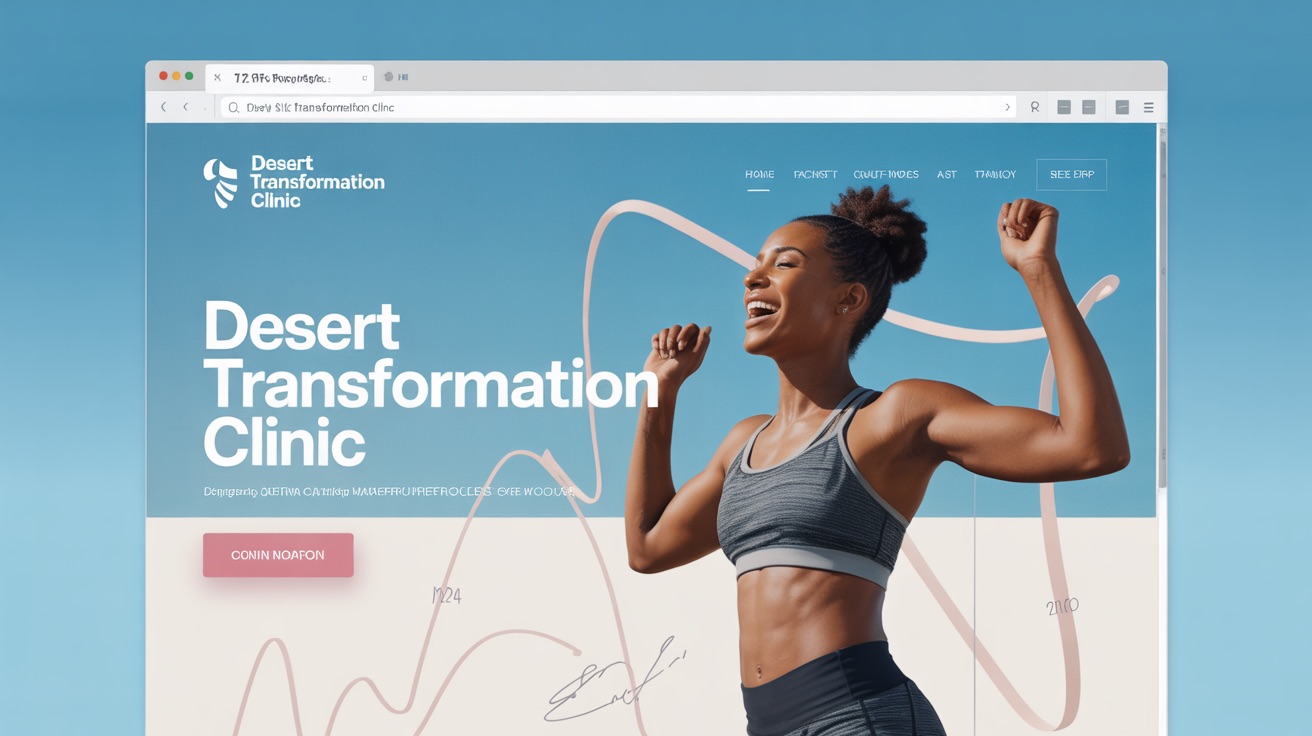Loss Body Contouring Desert Transformation Clinic — Weight website design concept
